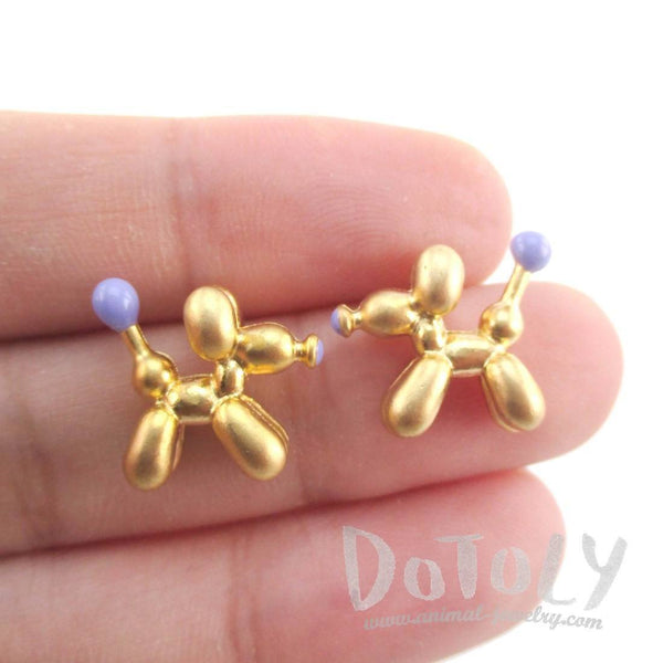 Balloon Dog Earrings Shrink Plastic Earrings Handmade Jewelry