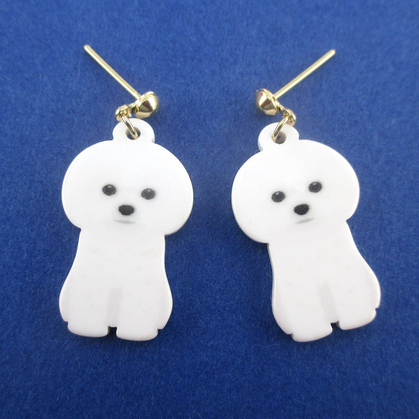 Bichon frise clearance earrings