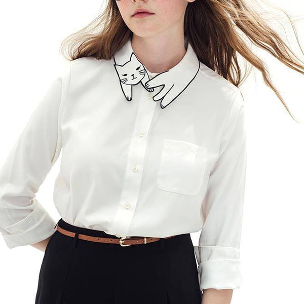 Cat collar clearance shirt