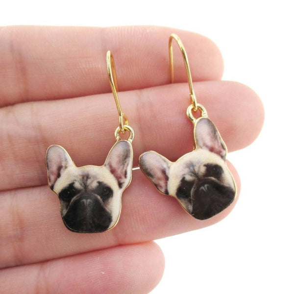 French bulldog shop earrings