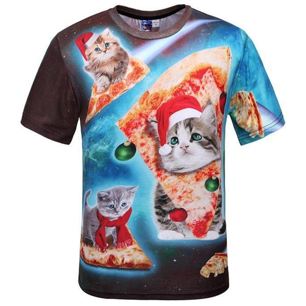 cat pizza shirt