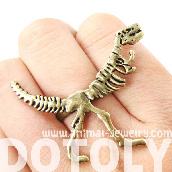 3D Pterodactyl Dinosaur Shaped Animal Ring in Brass – DOTOLY