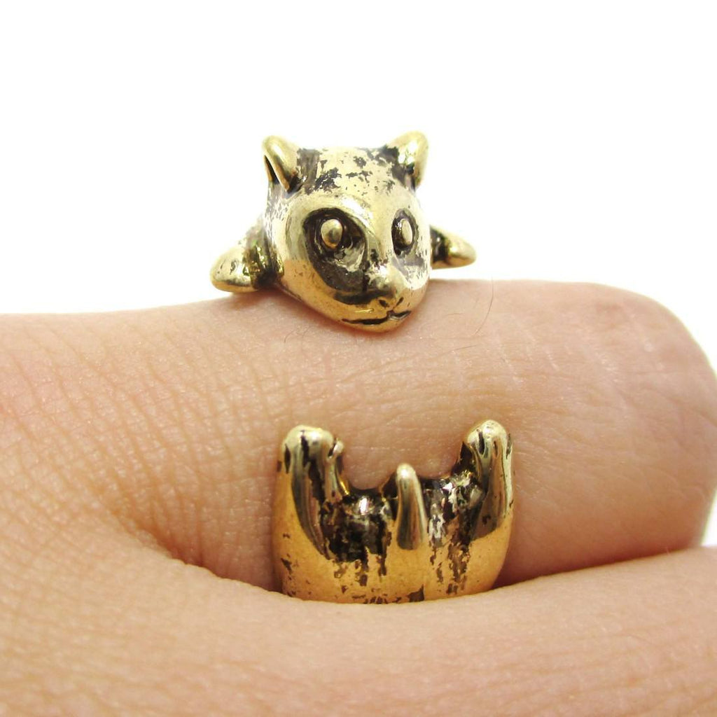 3D Pterodactyl Dinosaur Shaped Animal Ring in Brass – DOTOLY