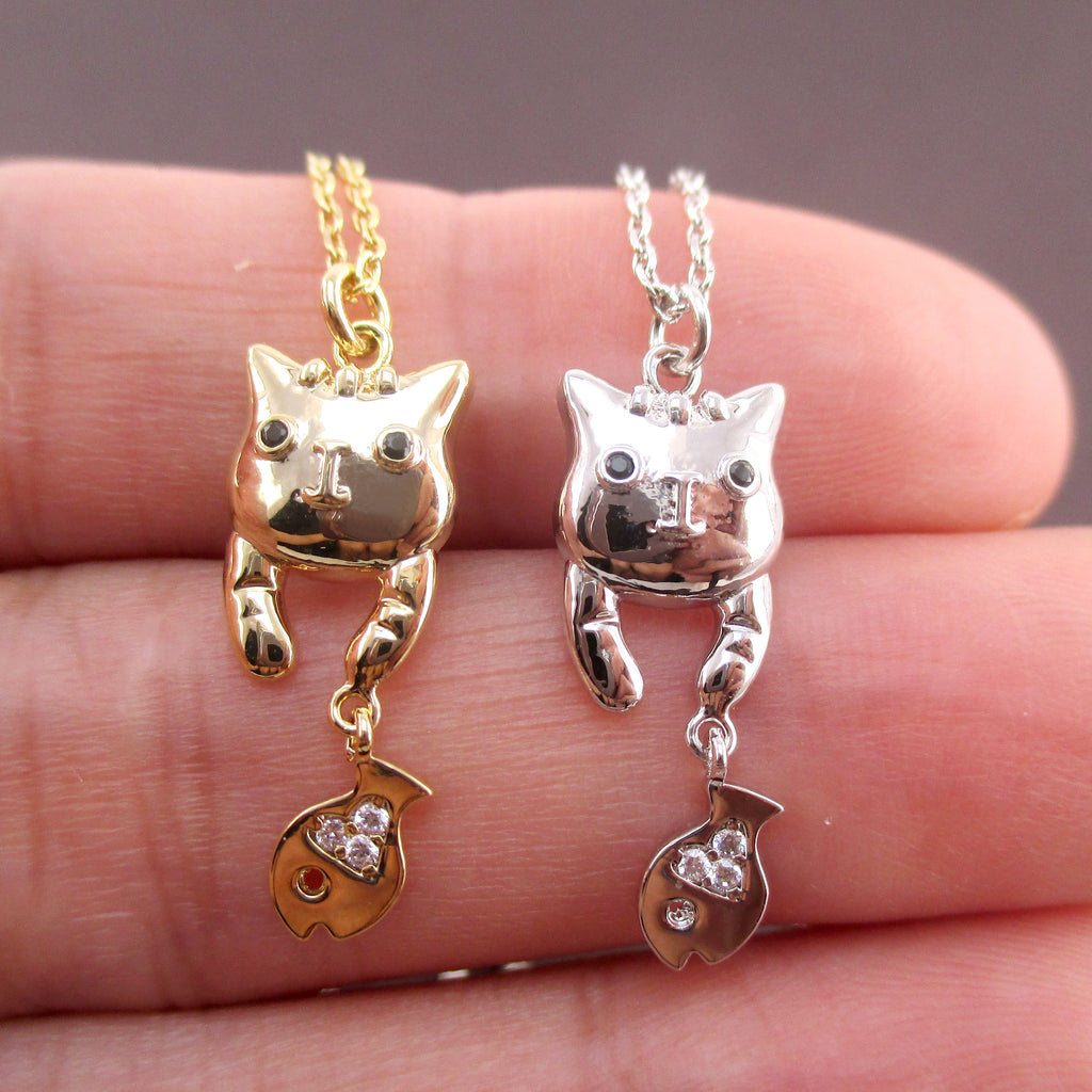 Cute Cat Necklace and Pendant For Ladies