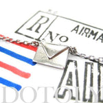 Miniature Envelope Letter Charm Necklace in Silver | DOTOLY | DOTOLY