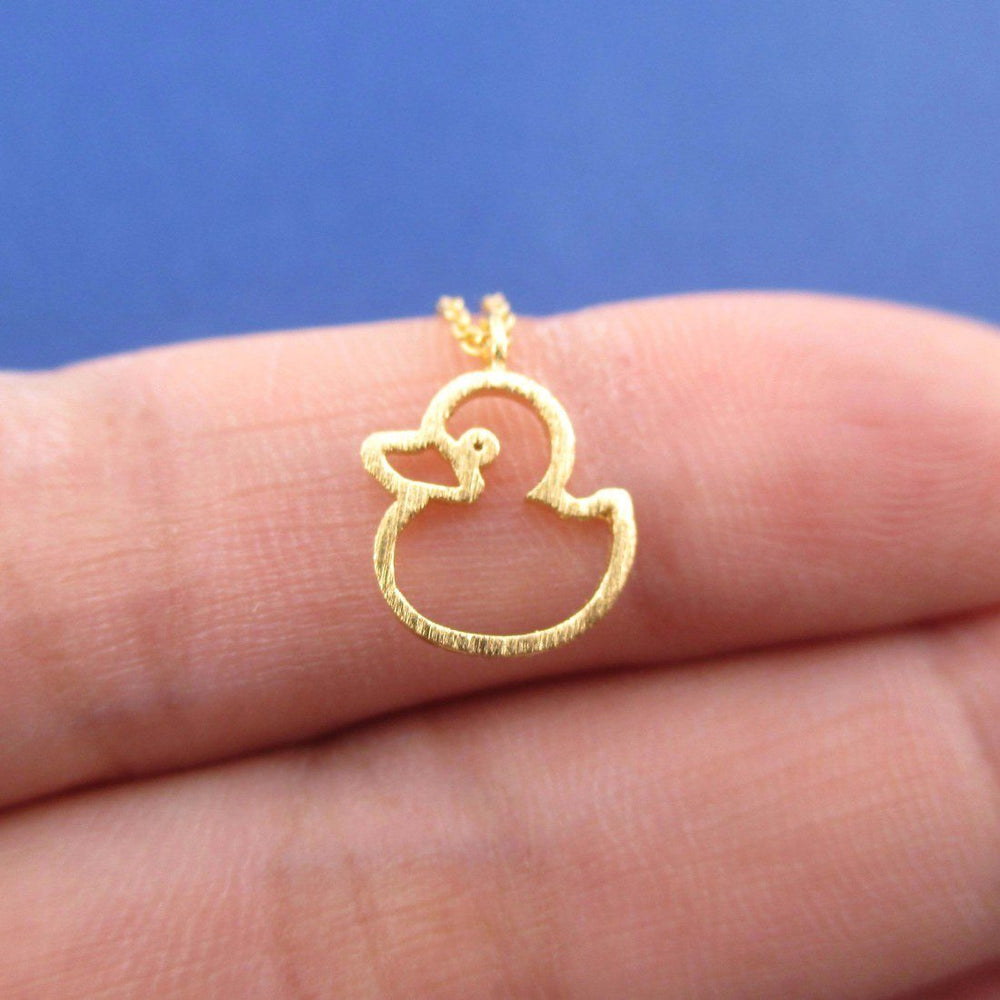 Gold Duck Necklace, Personalized Jewelry, Coloured Gemstone, Duckling  Charm, Pond, Mallard Jewelry, Nature, Cute, Dainty, Feathered Friend - Etsy