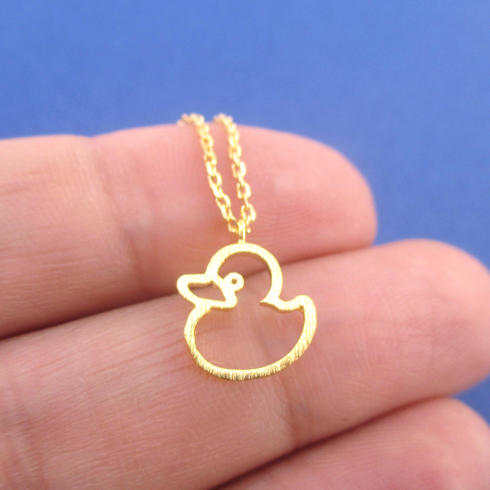 Gold Duck Necklace