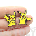 Pikachu Shaped Nintendo Pokémon Themed Stud Earrings | DOTOLY | DOTOLY