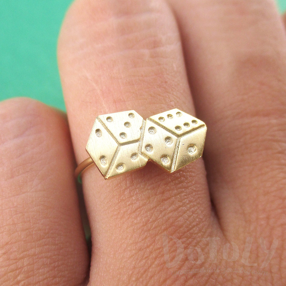 Lucky Playing Dice Ring