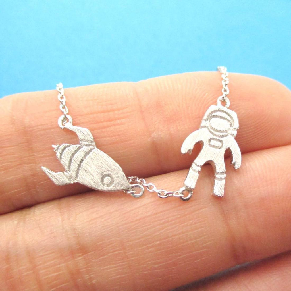 3D Cosmonaut Astronaut Shaped Space Travel NASA Themed Necklace – DOTOLY