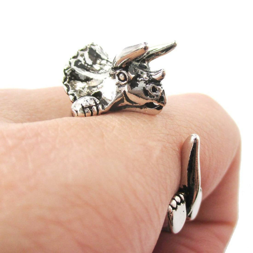 3D Pterodactyl Dinosaur Shaped Animal Ring in Brass – DOTOLY